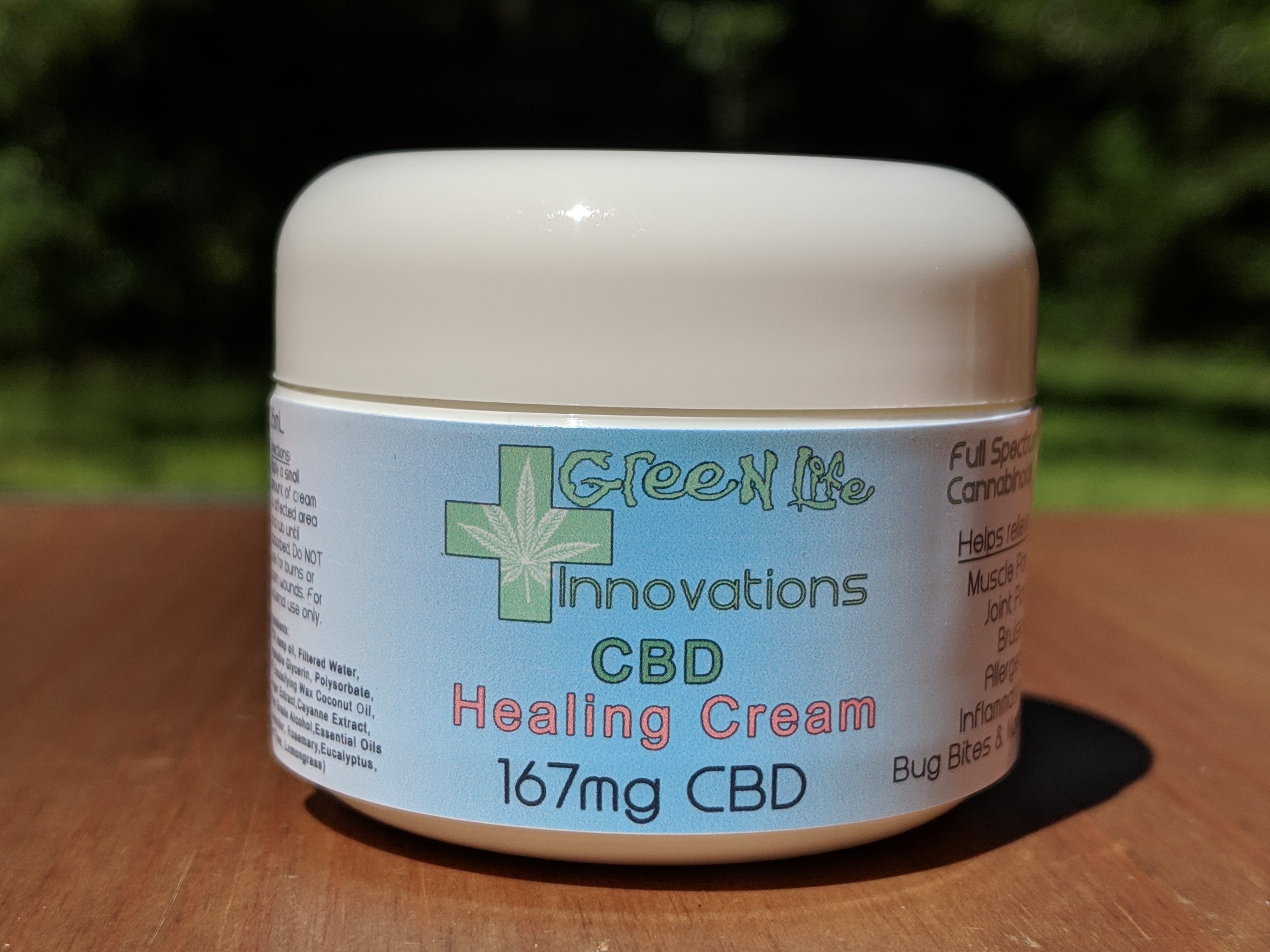 CBD Healing/Pain Cream - 335mg CBD -Full Spectrum- (50mL) - Green Life Innovations